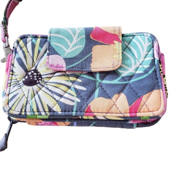 Vera Bradley Wristlet Jazzy Blooms Wallet Floral Colorful Please See Description - Picture 4 of 8
